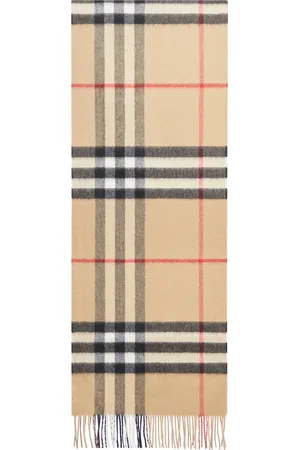 Burberry CHECK CASHMERE SCARF - - Man