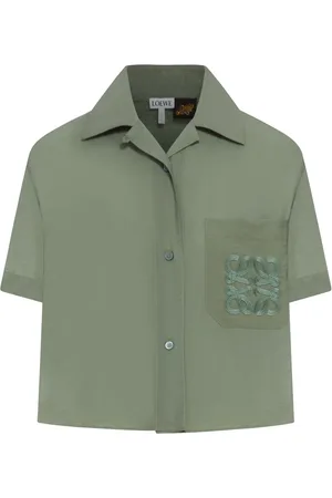 Loewe SHORT SLEEVED COTTON BLEND SHIRT - - Woman