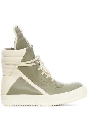 Rick Owens WOMAN`S GEOBASKET LEATHER SNEAKERS - - Woman
