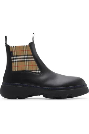 Burberry CHELSEA CREEPER LEATHER BOOTS - - Man