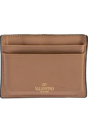 VALENTINO Leather Rockstud Card Holder