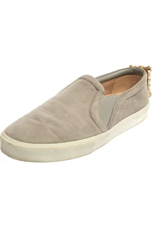 Stuart Weitzman Suede Crystal Slip on Sneakers Size 38