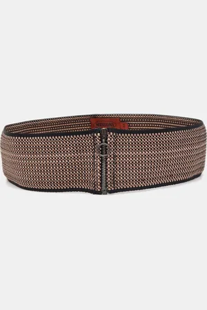Missoni Striped Knit Elasticized Waist Belt M