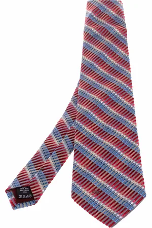 VALENTINO Vintage Ombre Diagonal Striped Silk Tie