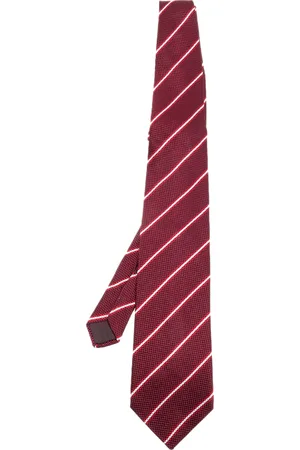 Lanvin Striped Silk Jacquard Tie