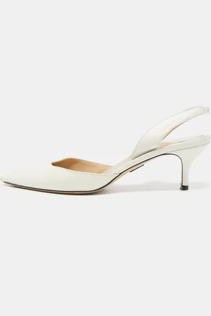 PAUL ANDREW Leather Rhea Slingback Pumps Size 37.5