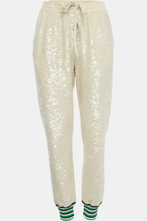 Gucci Sequined Cotton Drawstring Joggers L