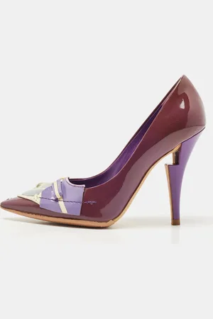 LOUIS VUITTON Patent Leather Riviera Pumps Size 34