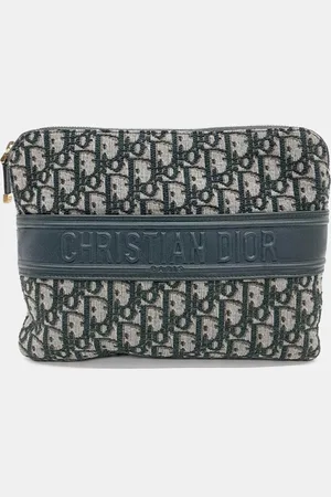 Dior Oblique Canvas Pouch Bag