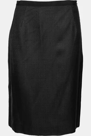 Dolce & Gabbana Textured Crepe Pencil Skirt M