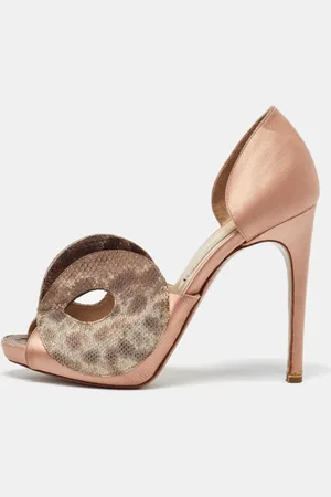 Nicholas Kirkwood Tricolor Textured Leather and Satin Sandals Size 35.5