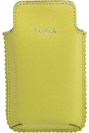 Furla Lime Leather Phone Case