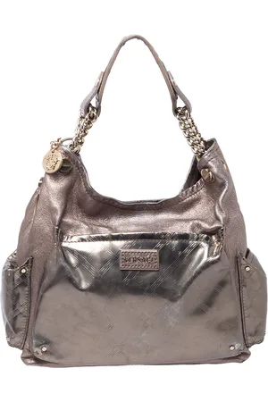VERSACE Leather Pocket Shoulder Bag