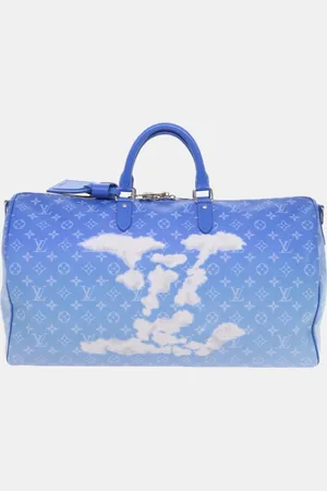 LOUIS VUITTON Canvas 50 Keepall Bandouliere Duffel Bags