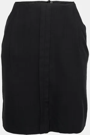 Emporio Armani Crepe Pleat Detail Short Skirt M