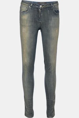Roberto Cavalli Light Faded Denim Skinny Jeans M