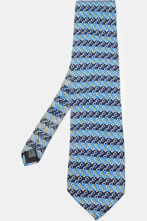 Burberry S Vintage Link Print Silk Tie