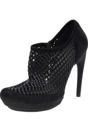 Balenciaga Netted Suede Ankle Booties Size 38.5