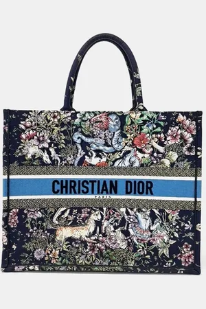 Dior Canvas Book Tote Bag