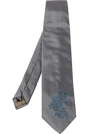Emporio Armani Floral Detail Silk Traditional Tie