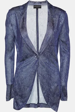 Emporio Armani Perforated Knit Blazer S