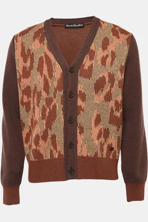 Acne Studios Patterned Wool Knit Cardigan M