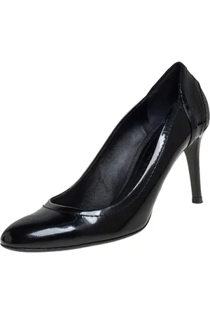 Burberry Patent Leather and Coated Canvas Pumps Size 40