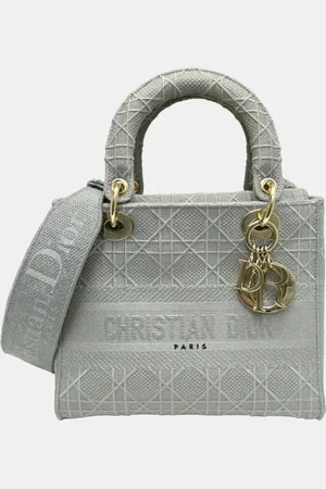 Dior Canvas Medium Cannage Lady D-Lite Tote Bag