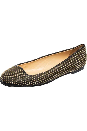Giuseppe Zanotti Leather Studded Ballet Flats Size 38