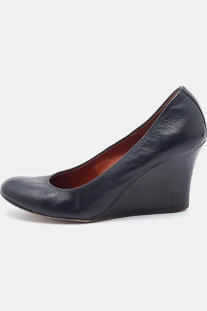 Lanvin Leather Wedge Pumps Size 37.5