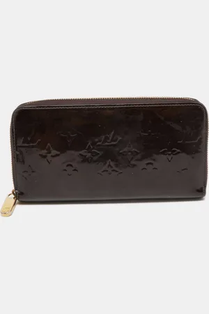 LOUIS VUITTON Amarante Monogram Vernis Zippy Wallet