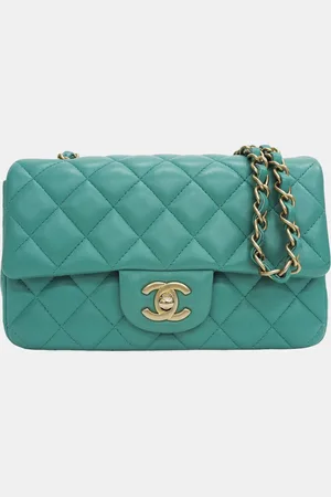 CHANEL Lambskin Leather Mini Flap Bag Shoulder Bags