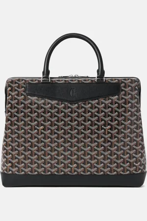 GOYARD Leather and Signature Canvas Cisaplin Document Case