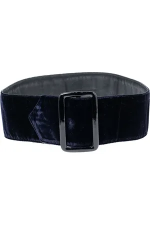 Giorgio Armani Dark Velvet Buckle Waist Belt 55CM