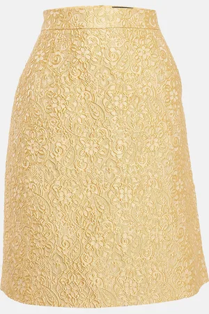 Dolce & Gabbana Textured Jacquard Pencil Skirt M