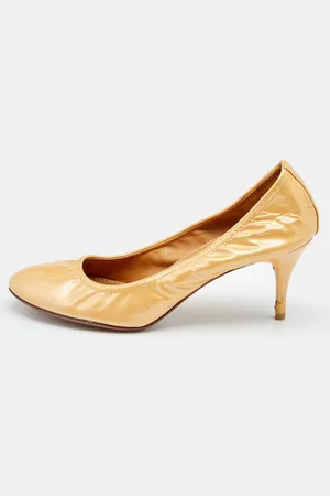 Lanvin Patent Leather Scrunch Pumps Size 38