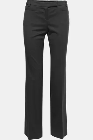 Emporio Armani Charcoal Wool Tailored Trousers M