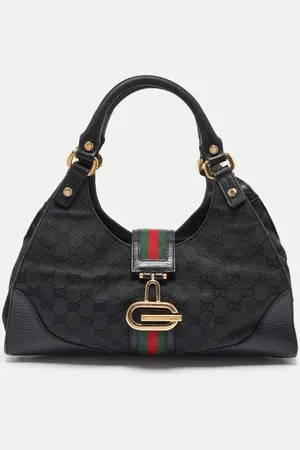 Gucci GG Canvas and Leather Junco Shoulder Bag