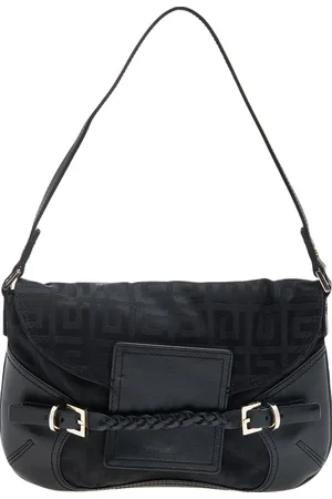 Givenchy Monogram Canvas And Leather Flap Shoulder Bag