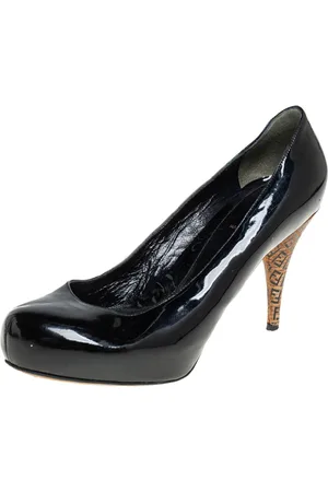 Fendi Patent Leather Platform FF Superstar Pumps Size 39