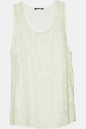 Balmain Harlequin Check Jacquard Sleeveless Tank Top S