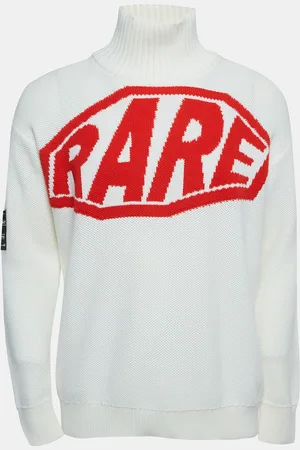 Givenchy Off- Rare Jacquard Wool Blend Roll Neck Jumper M