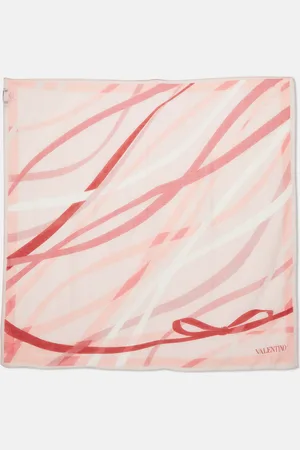 VALENTINO Printed Cotton Blend Scarf