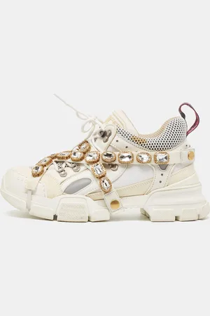 Gucci Mesh and Leather Flashtrek Sneakers Size 39.5