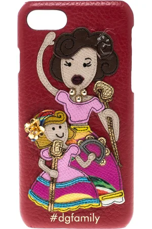 Dolce & Gabbana Leather Embellished #dgfamily Patch Iphone 6 Case