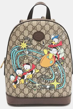 Gucci X Disney GG Supreme Monogram Donald Duck Small Interlocking G Dome Backpack