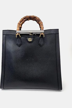 Gucci Leather Large Diana Tote Bag
