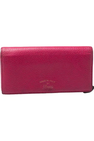 Gucci Magenta Leather Swing Continental Wallet