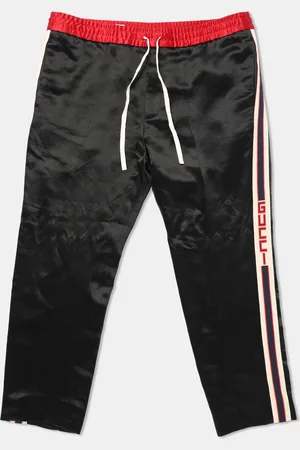 Gucci Jersey Logo Tape Detail Track Pants M
