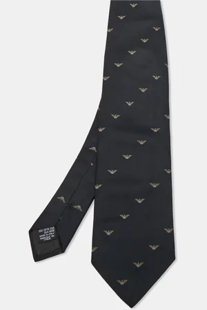 Emporio Armani Vintage Logo Silk Jacquard Tie